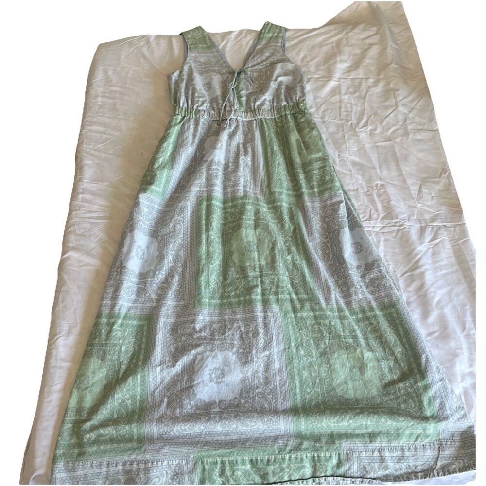 Universal Thread Maxi Dress Size M Bandana Handkerchief Sleeveless Boho Cottage - Picture 8 of 9